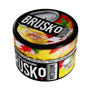 Бестабачная смесь "Brusko" Энергетик с манго, банка 50 гр.