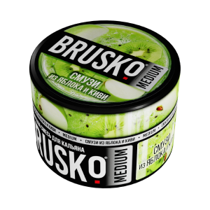 Бестабачная смесь "Brusko" Смузи из яблока и киви, банка 50 гр.