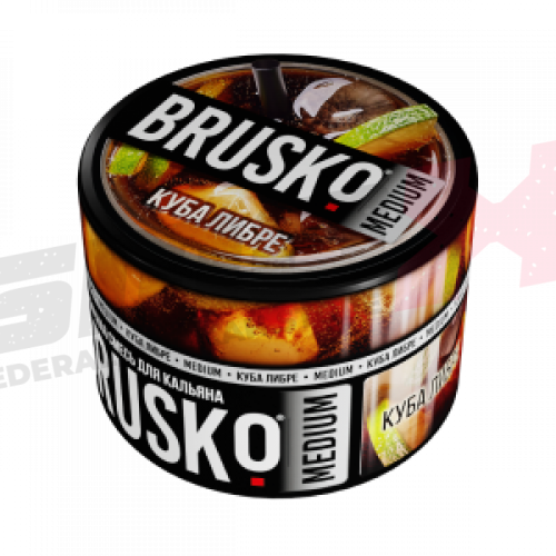 Бестабачная смесь "Brusko" Куба либре, банка 50 гр.