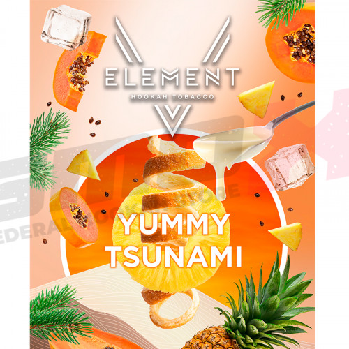 Табак для кальяна Element V, Yummy Tsunami, пачка 25 гр.