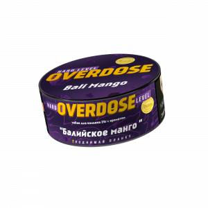 Табак для кальяна "Overdose" Балийское манго, банка 25 гр.