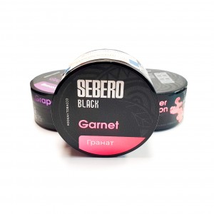 Табак для кальяна "Sebero Black" Garnet (гранат), банка 25 гр.