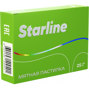 Табак для кальяна "Starline", Мятная пастилка, пачка 25 гр.