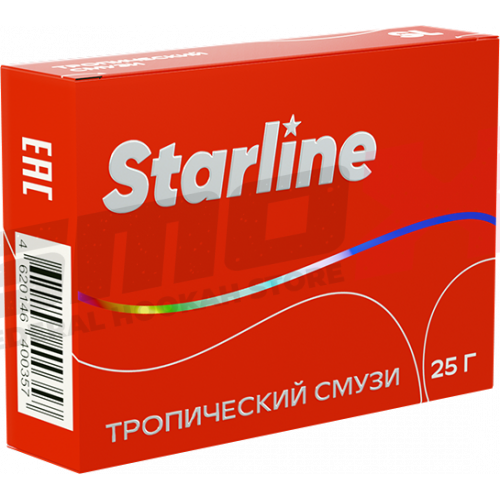 Табак для кальяна "Starline", Тропический смузи, пачка 25 гр.